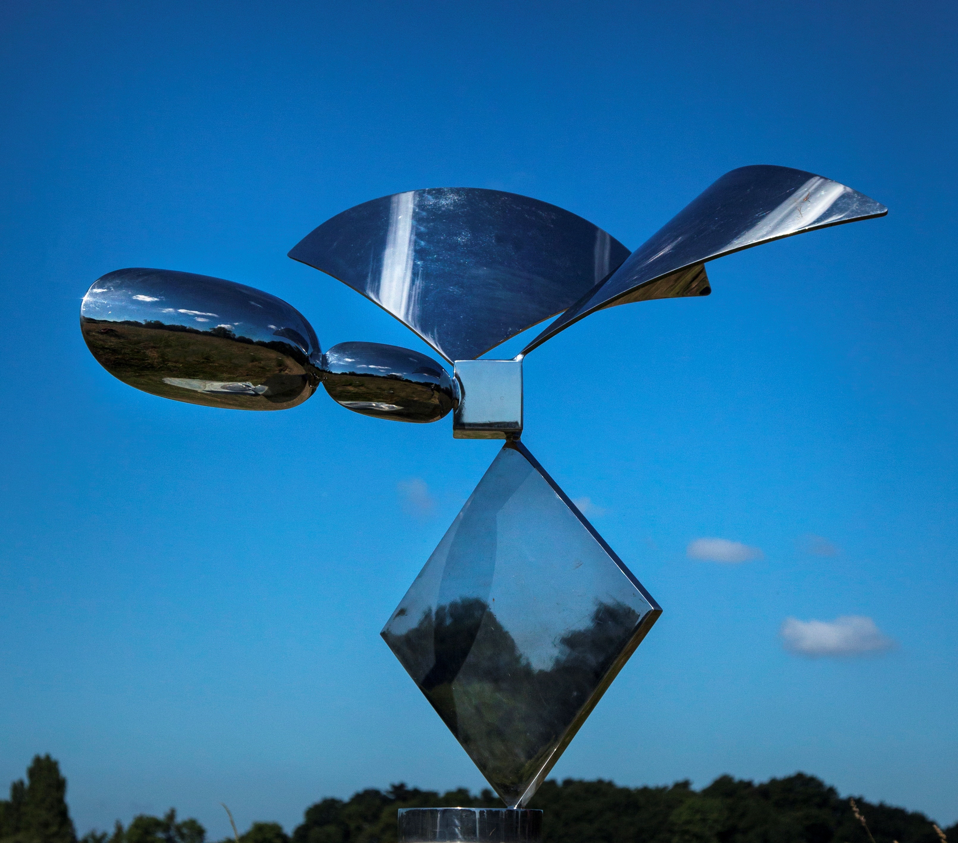 Artwork by Antanas Brazdys, Dragonfly
stainless steel, Made of stainless steel