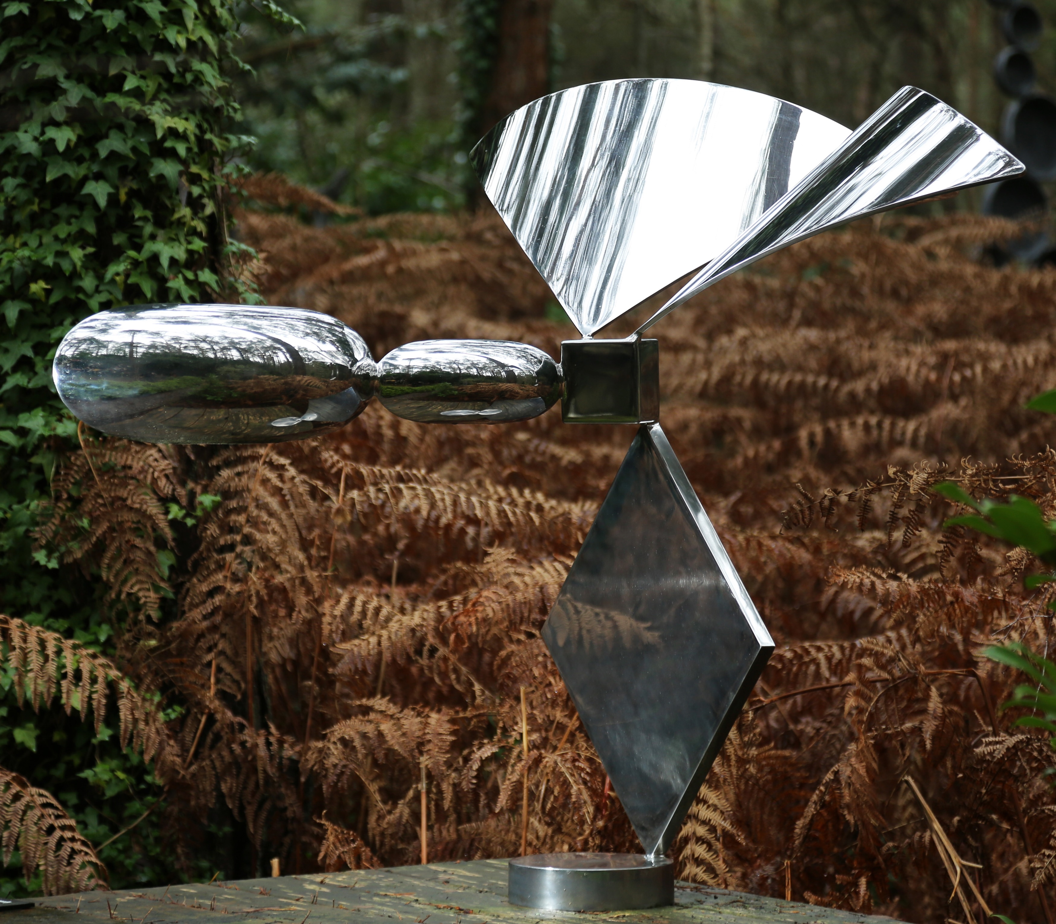 Artwork by Antanas Brazdys, Dragonfly
stainless steel, Made of stainless steel