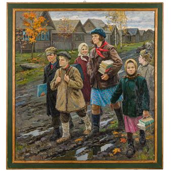 Il ritorno dalla scuola - Nina Vasilevna Skorubskaya