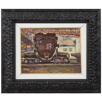 Paesaggio industriale - Lev Nikolaevich Kuzminkov