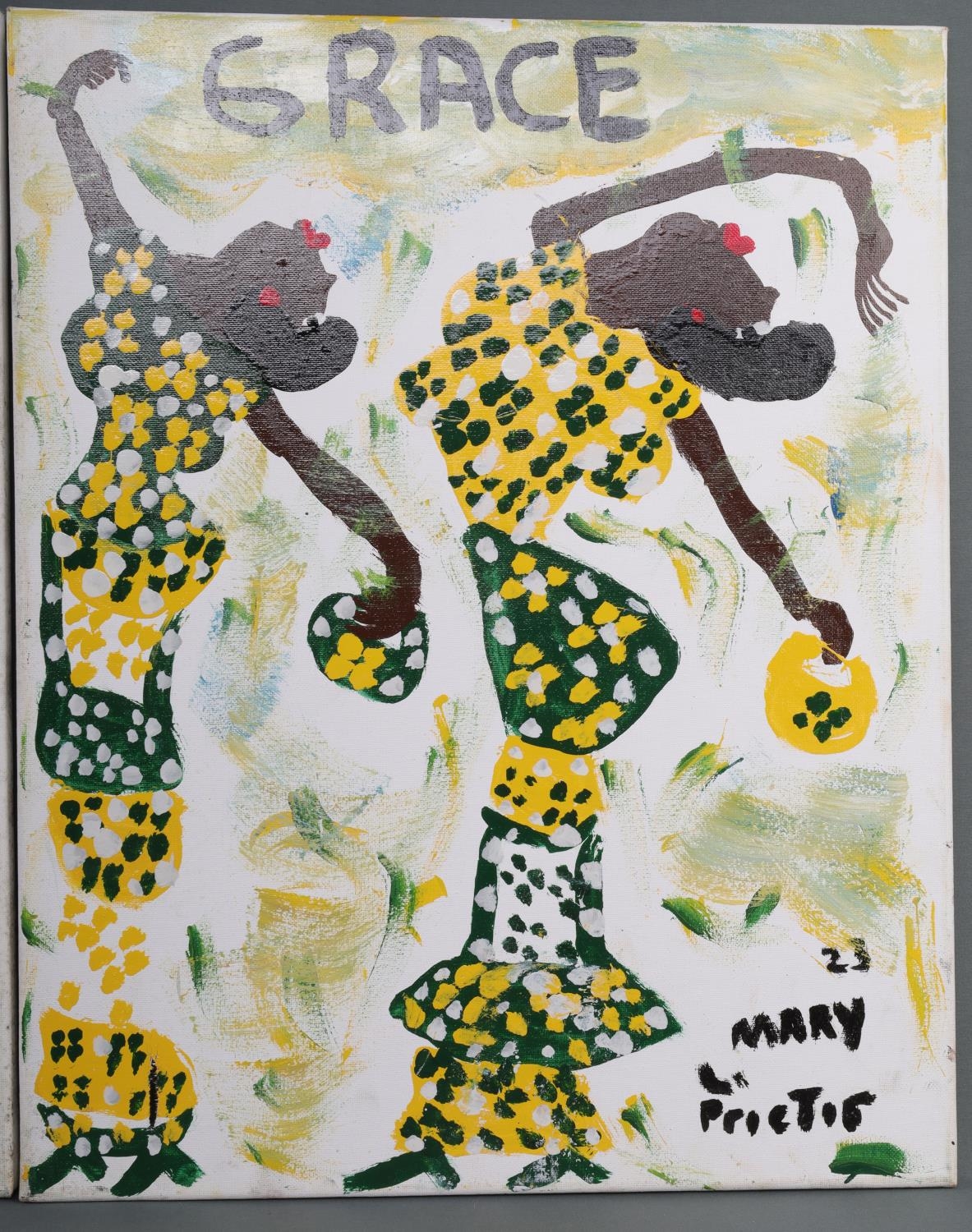 Mary Louise Proctor | MARY PROCTOR BLACK AMERICANA FOLK ART LOT OF 2 ...