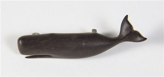 Ebony Sperm Whale Pin by Charlie Sayle