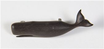 Ebony Sperm Whale Pin - Charlie Sayle