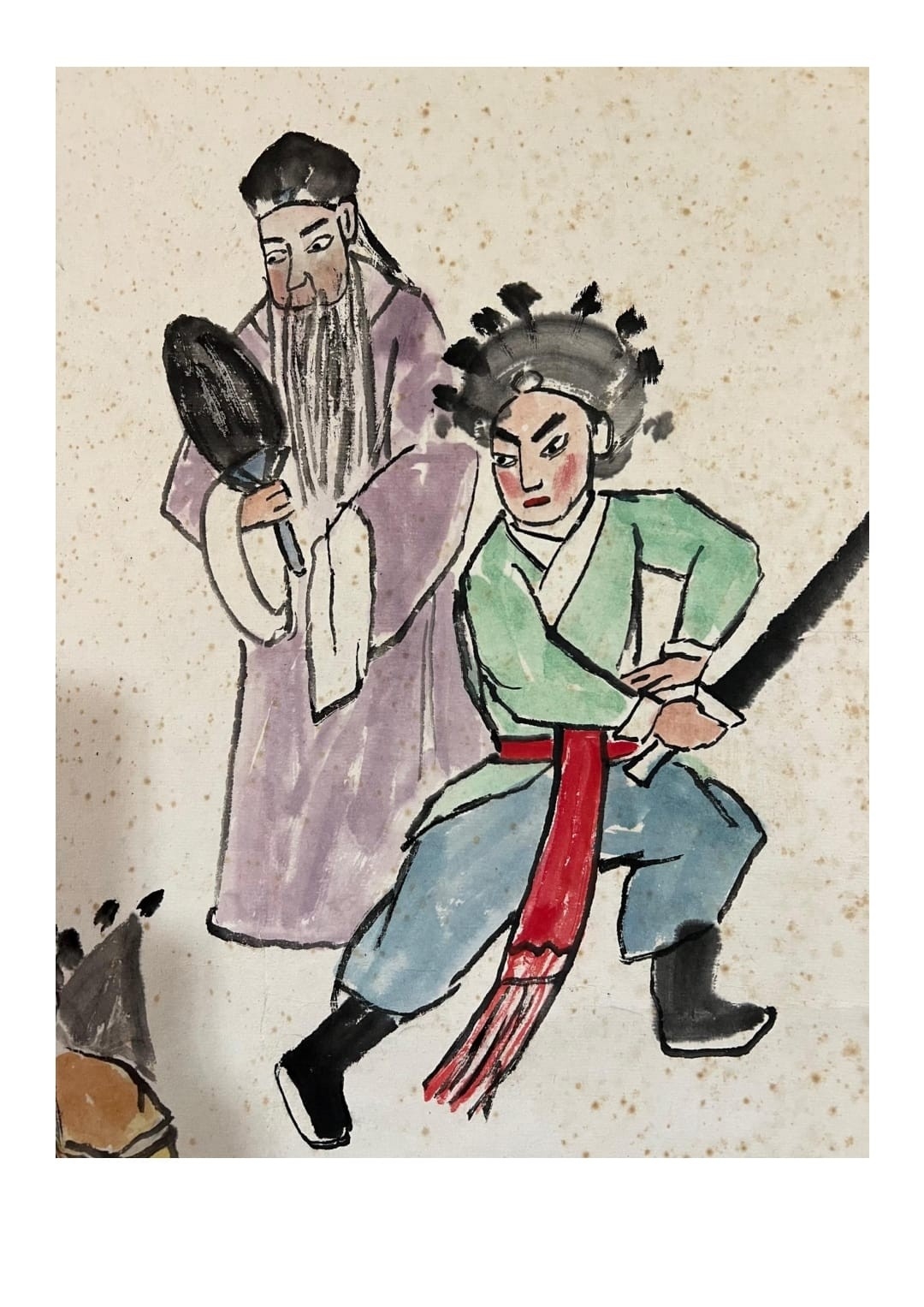Guan Liang | A scene in a Beijing Opera. Chinese ink | MutualArt