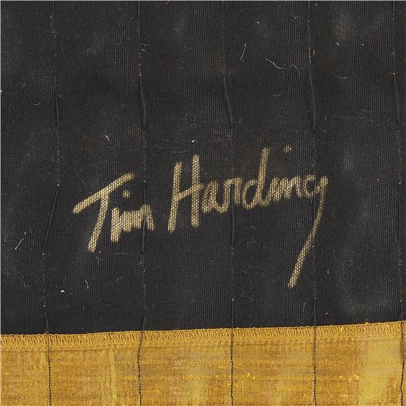 Tim Harding | Pair Tim Harding Rouched Silk Wall Hangings | MutualArt
