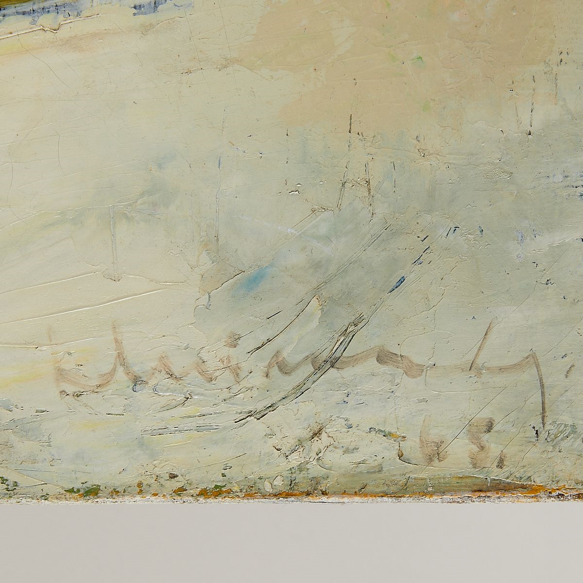 Artwork by Laimdot Murniek, Laimdot Murniek "Winter" Oil Painting 1965, Made of Oil on canvas painting