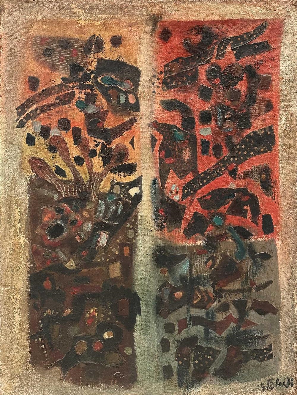 Israel Paldi | Israel Paldi 1892-1979 (Israeli) Plants oil on canvas ...