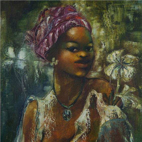 Jean-rené Jérôme | Jean-Rene Jerome, Original Haitian Oil on Canvas ...