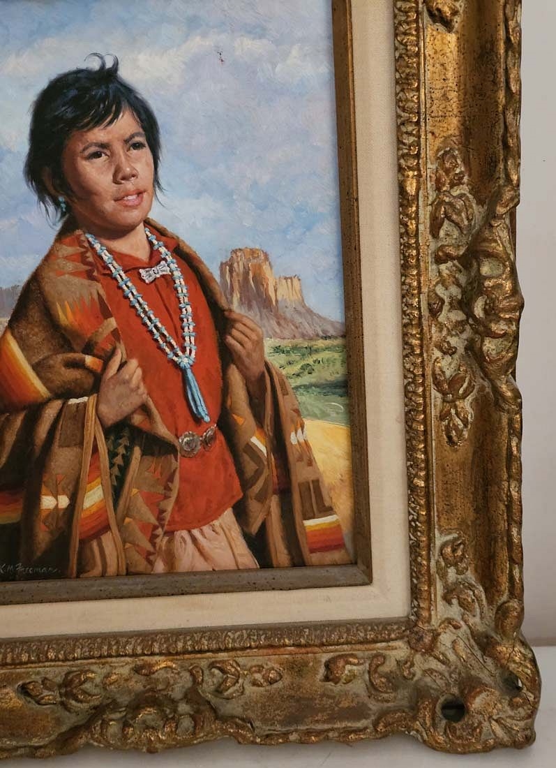 Ken Freeman | Portrait Of Native American | MutualArt