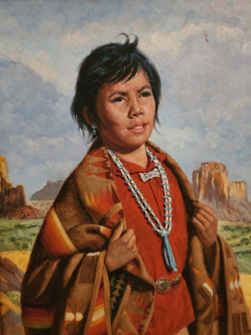 Ken Freeman | Portrait Of Native American | MutualArt
