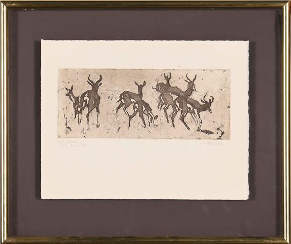 Springbok by Johannes Blatt, dated 1986