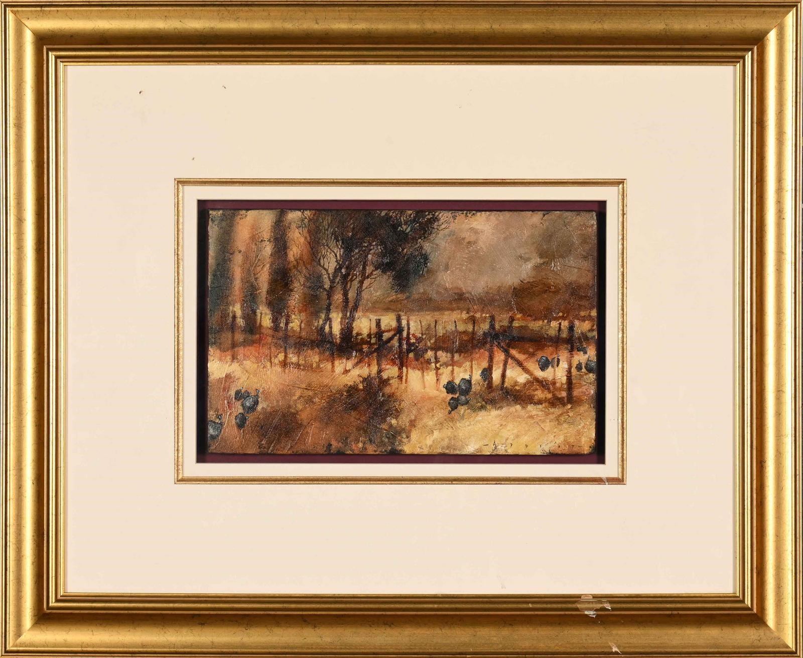 Simon Addy | Guinea Fowl in a Landscape II (1997) | MutualArt