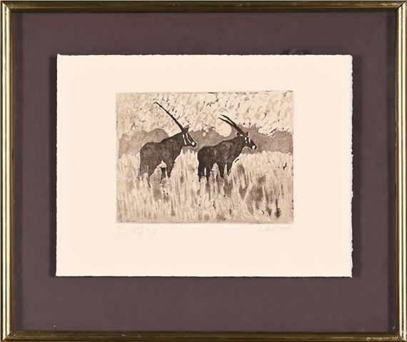 Gemsbok by Johannes Blatt, dated 1986