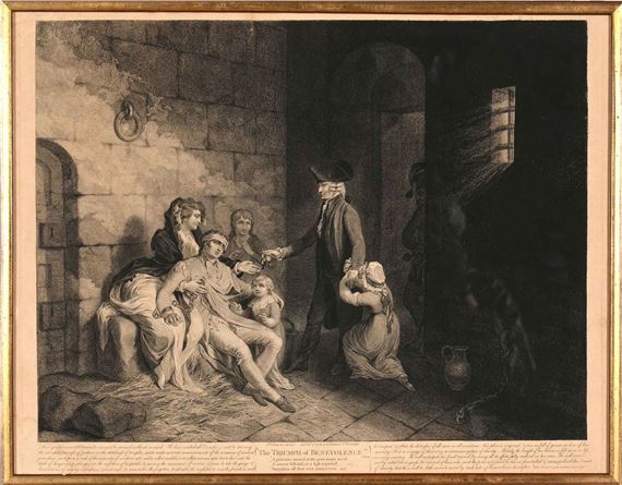 The Triumph of Benevolence by James Gillray, published in 1788