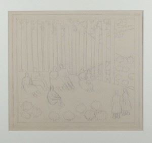 Előadás, gobelin terv - Noémi Ferenczy