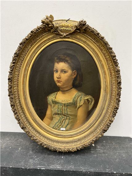 'Portrait de fillette' - E. Meyer