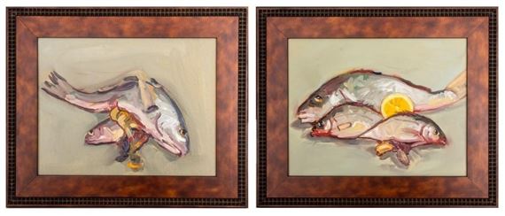 Mark Pacheco Still Life Oils on Canvas, 2 by Mark Pacheco, dated 2010