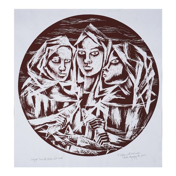 Fish Vendors by Anita Magsaysay-Ho, dated 2000