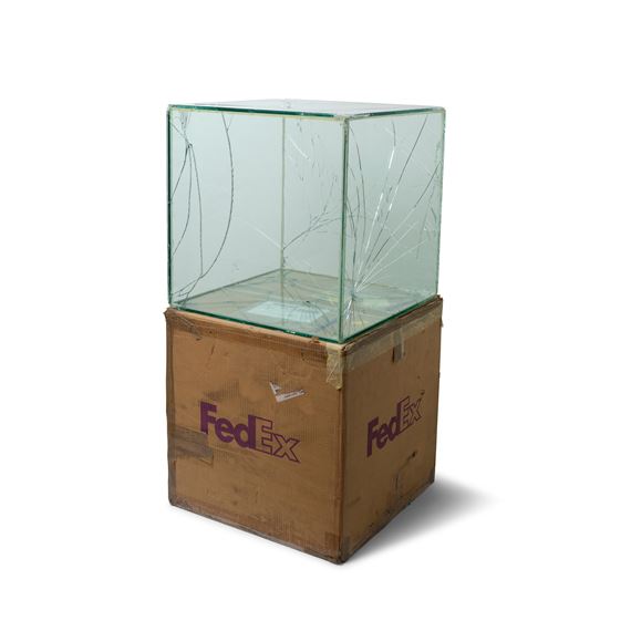 FedEx® Kraft Box ©2005 FEDEX 330504 REV 10/05 SSCC, International Priority, Los Angeles–Torino trk#795067254120, August 10–12, 201, International Priority, Madrid-New York trk#795371481510, November 4, 20112011 by Walead Beshty, 2011