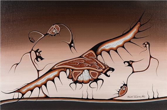 Randy Trudeau | Eagle Defending the Nest (1980) | MutualArt
