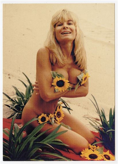 Vintage Original Postcard Advertising BUNNY YEAGER Pin-Up by Bunny Yeager