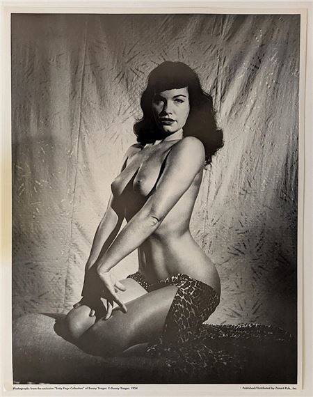 Original Poster BETTY PAGE by @ BUNNY YEAGER 11" x 14