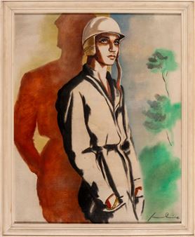 Retrato de Mário Manuel Veloso de Araújo Cabral (Conde de Vizela), também conhecido como "Nicha Cabral" - Júlio de Sousa