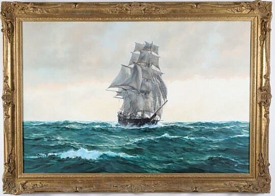 Artwork by Barry Mason, Staghound, Made of Oil on Canvas