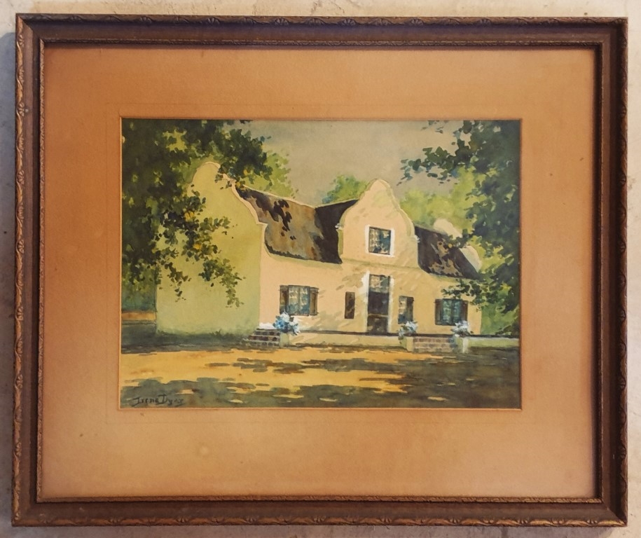 Artwork by Irene Dyer, Kroonendal Cape House, Made of Watercolour