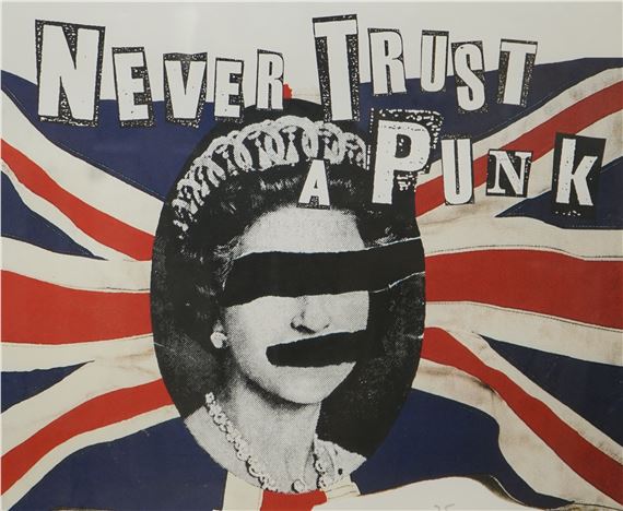 Jamie Reid | ‘God Save the Queen - Never Trust a Punk’ | MutualArt