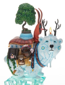 Artwork by Dulk, Protect What You Love, Made of Painted cast resin