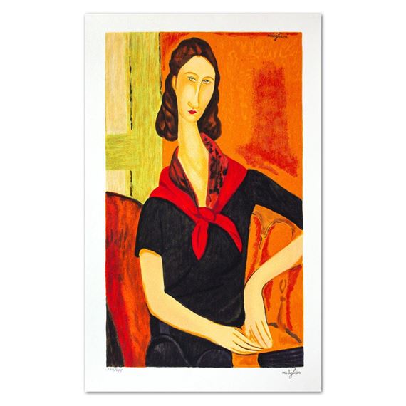 Amedeo Modigliani | Femme Avec Une Cravate Noir (1958