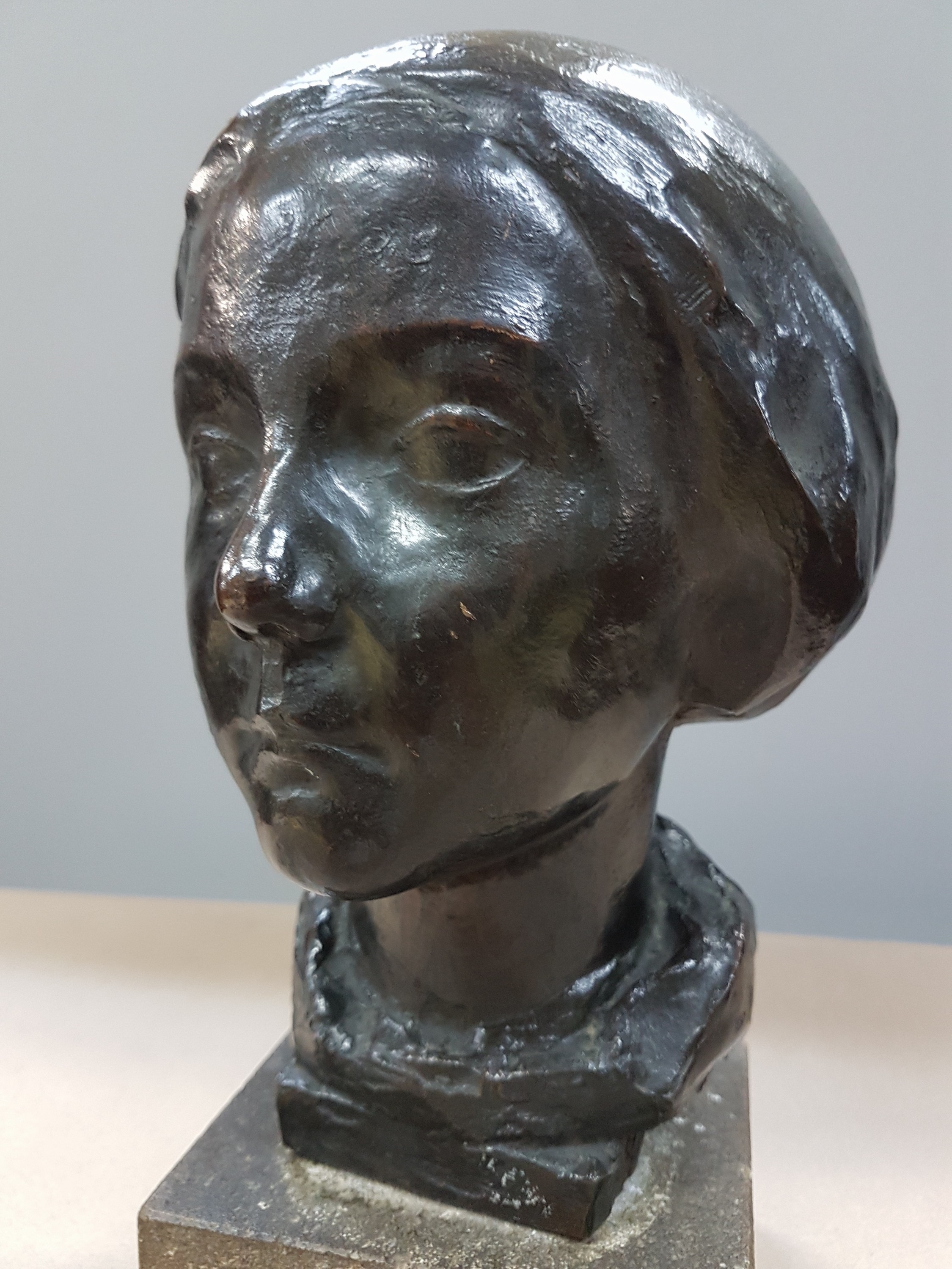 Richard Scheibe | bust of a young woman (1879) | MutualArt