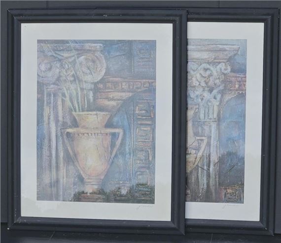 S) Pair Of Still Life Prints By Joyce Combs by Joyce Combs