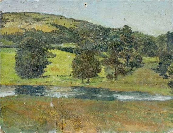 Hilly Landscape by John Worthington Mansfield