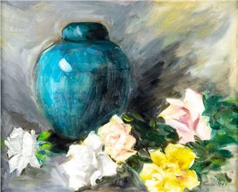 Still Life with Flowers - Freida Hafif