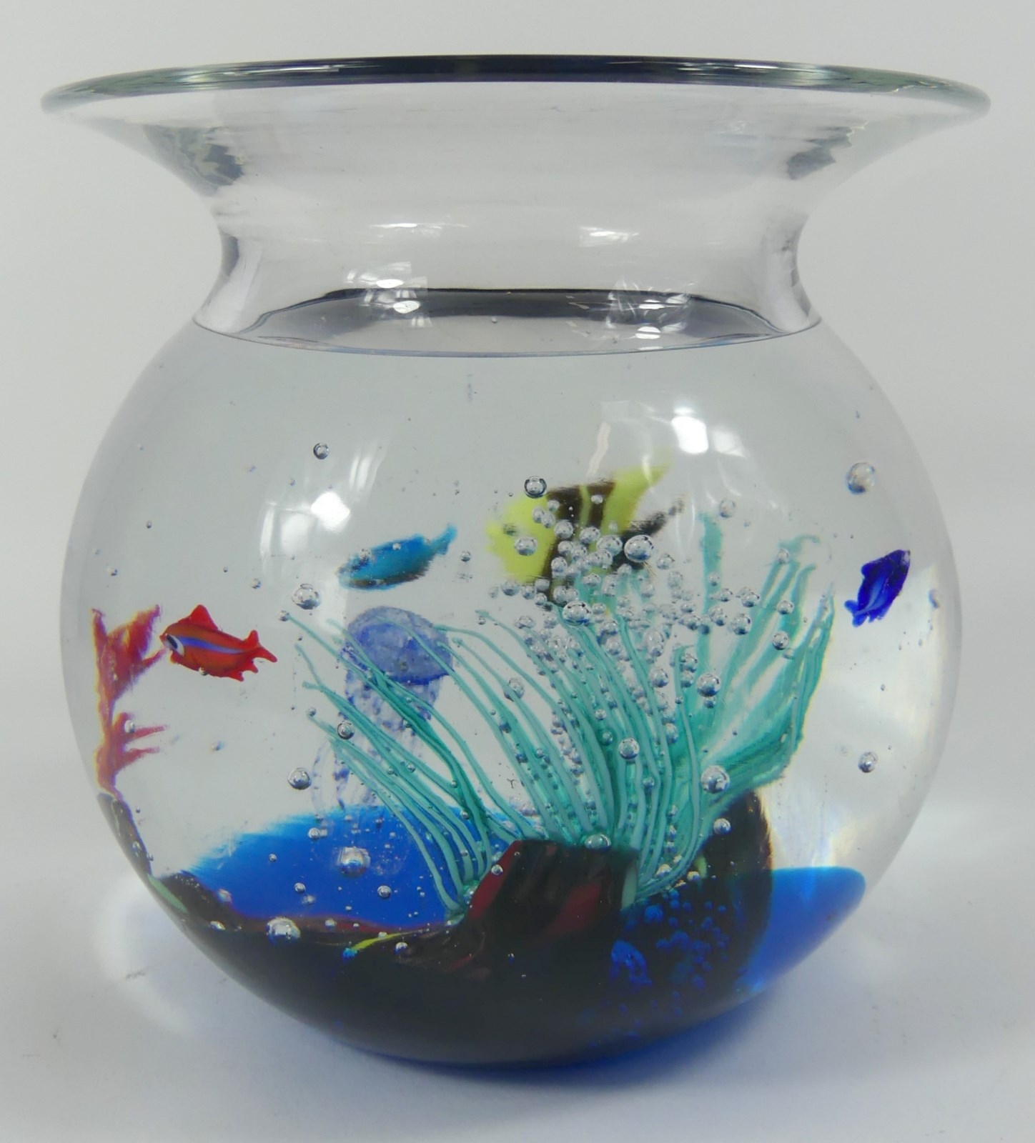 Elio Raffaeli | ELIO RAFFAELI ARS MURANO GLASS FISH BOWL | MutualArt