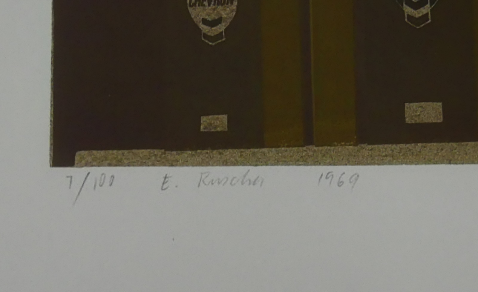 Ed Ruscha | MOCHA STANDARD (1969) | MutualArt