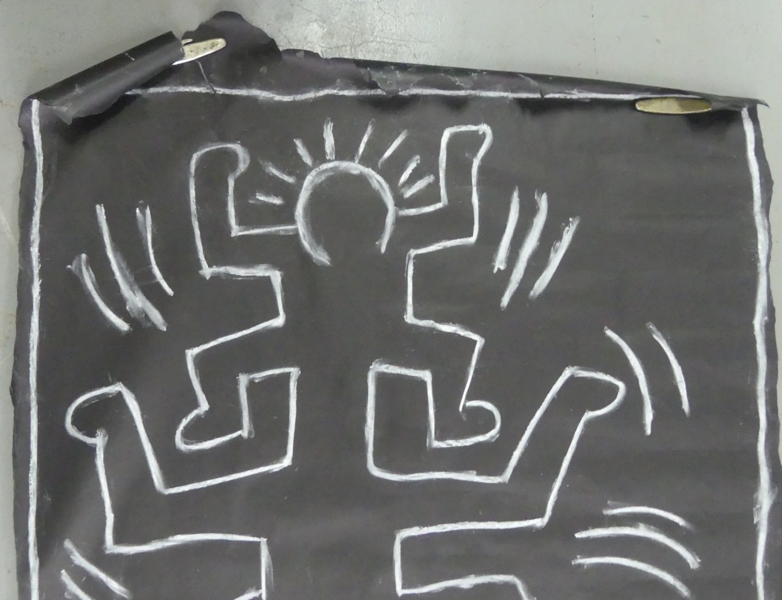 Keith Haring | KEITH HARING SUBWAY SERIES CHALK DRAWING ON PAPER ...