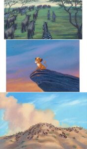 Walt Disney Studios | The Lion King Simba on Pride Rock and Savannah ...