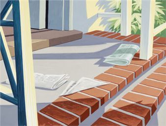 Fathers Are People Hand-Painted Key Master Background Attributed to Ray Huffine (Walt Disney - Ray Huffine