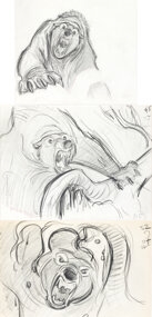 GLEN KEANE | The Fox and the Hound Bear Rough Animation Drawing by ...