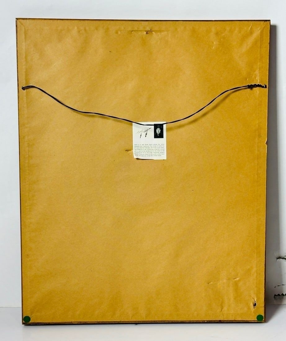 Artwork by Carol Theroux, Painting of a Native American Child by Carol Theroux, (1930-2021) Dated 83, Made of Painting