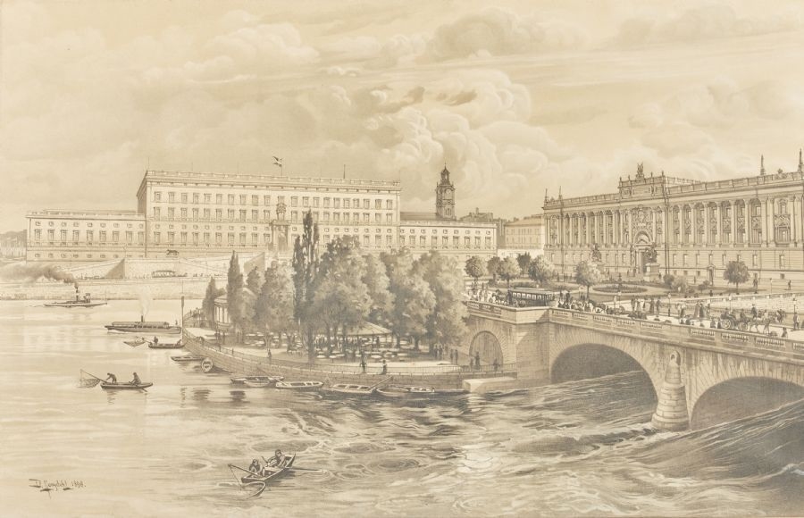 Artwork by David Ljungdahl, Stockholms ström, Made of MIXED MEDIA