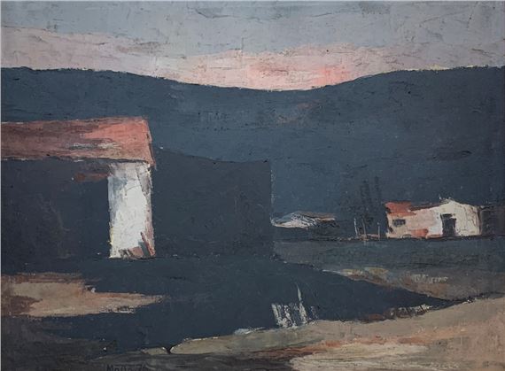 Ranchos en la montaña by Casimiro Motta