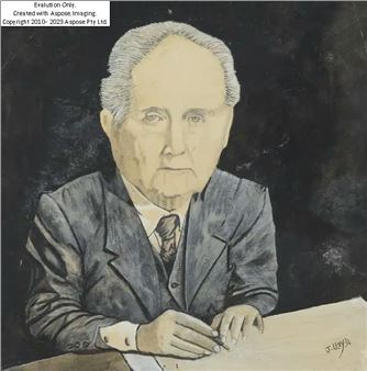 British 1905-1974 -  A professional man;  watercolour on paper - James Lloyd