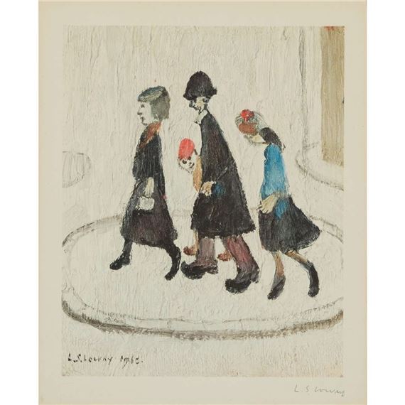 THE FAMILY by Laurence Stephen Lowry