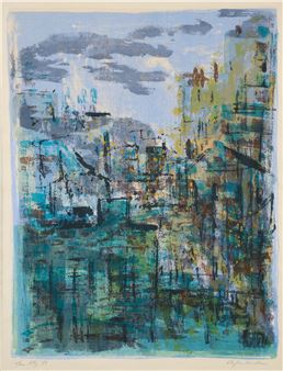 Phyllis Kindler Lithograph on Paper The City - Phyllis Kindler