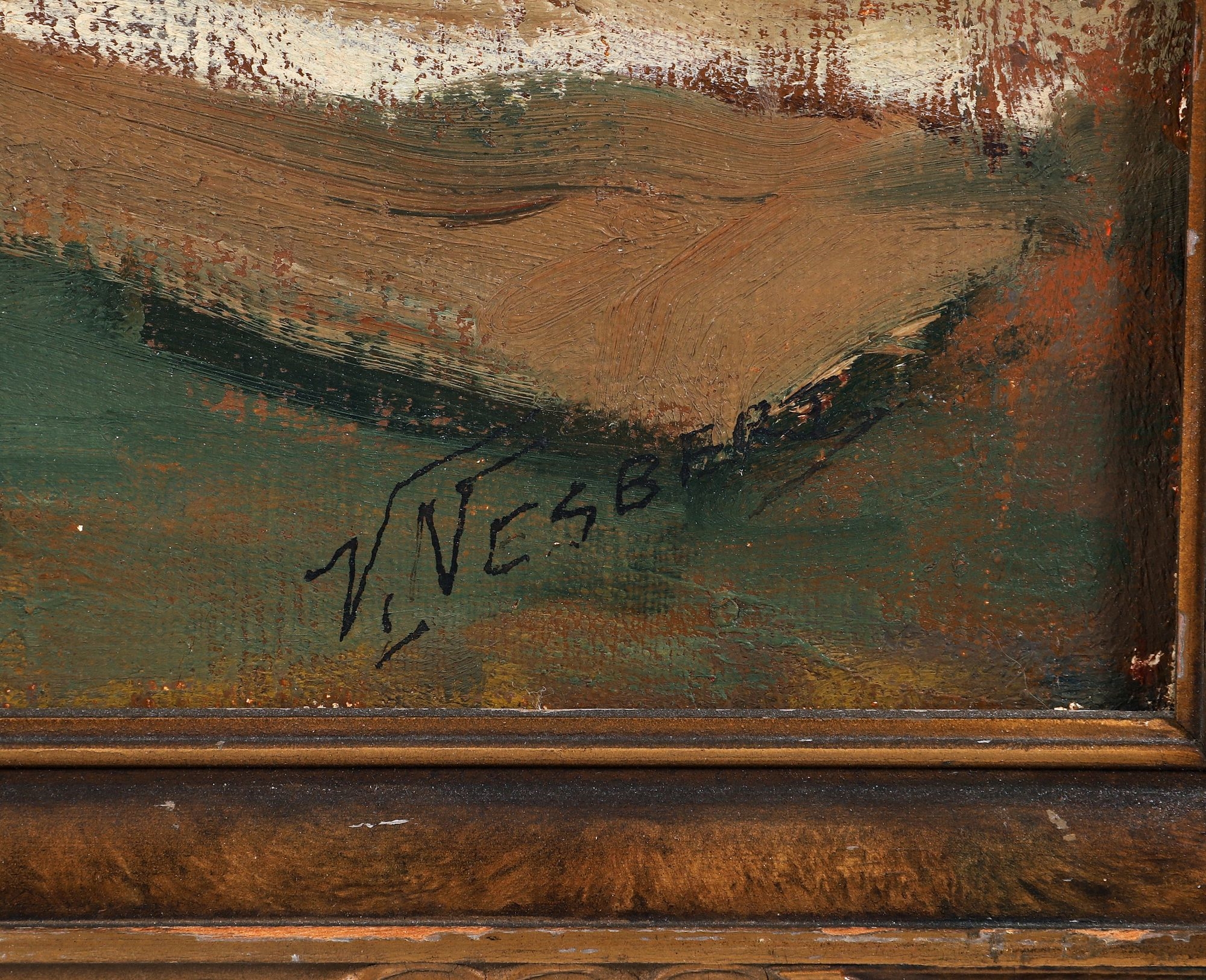 Vincent Nesbert | Vincent Nesbert Female Nude Oil on Canvas 1940s ...