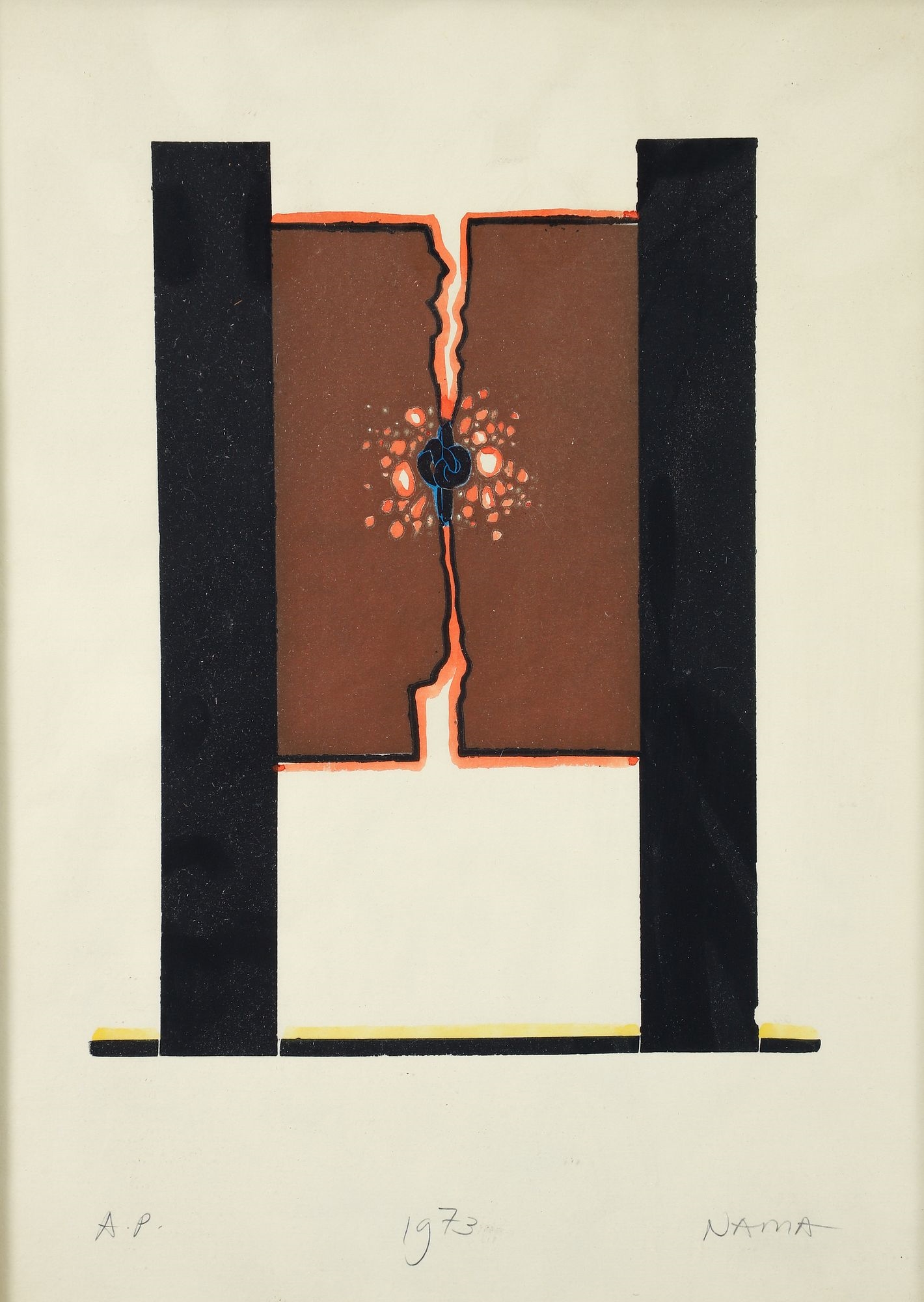 George Nama | George Nama Pair of Monuments Monotype Prints 1973 (1973 ...